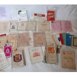 A large collection of 1930/40's flyers, programs and prospectuses for opera, ballet and classical