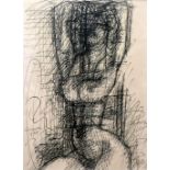 Marcel Gromaire (French 1892-1971), 'Nude, 1955', ink drawing on paper, signed lower left 'Gromaire'