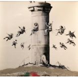 Banksy (British, b.1974), Walled Off Box Set, 2017, Giclee print with concrete piece of wall,