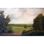 Jack Rolfe, 'Approach to Kenwood House', oil on canvas, signed and dated 1994, 58 x 90cm