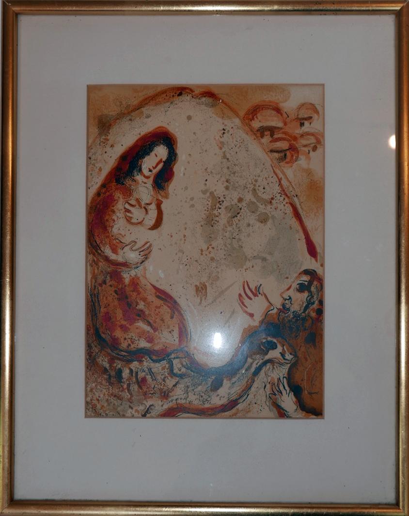 A lithograph after Marc Chagall, 35 x 24cm - Bild 2 aus 2