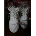 A set of four pineapple containers, H.31cm (4)