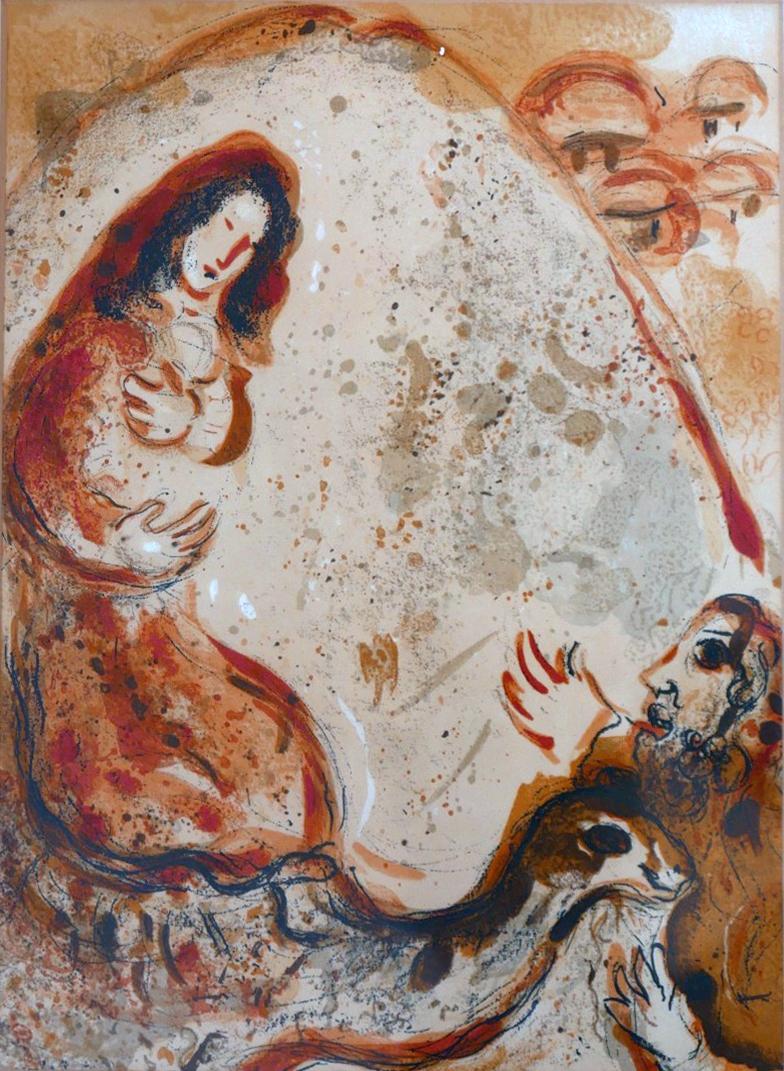 A lithograph after Marc Chagall, 35 x 24cm