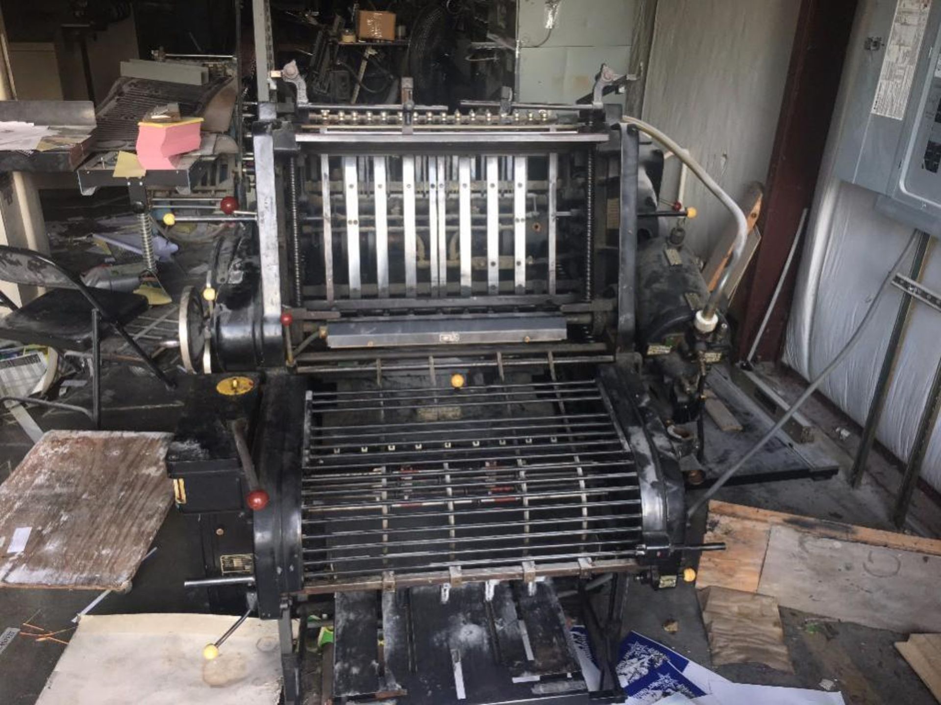 ORIGINAL HEIDELBERG 15 INCH BY 20.5 INCH CYLINDER PRESS - Image 3 of 4