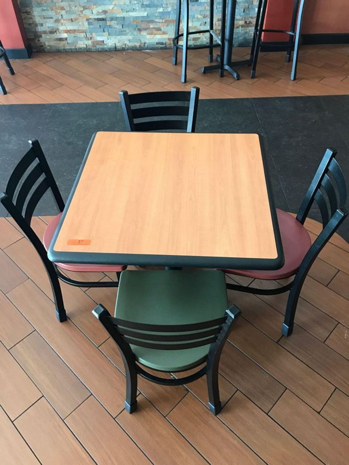 SQUARE TABLE WITH FOUR CHAIRS