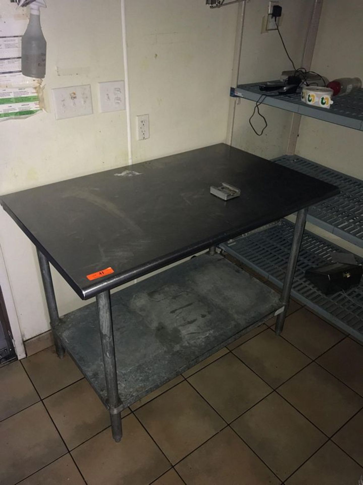 STAINLESS STEEL PREP TABLE