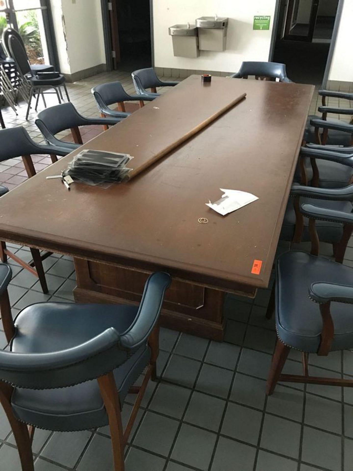 CONFERENCE TABLE W/ 10 CHAIRS