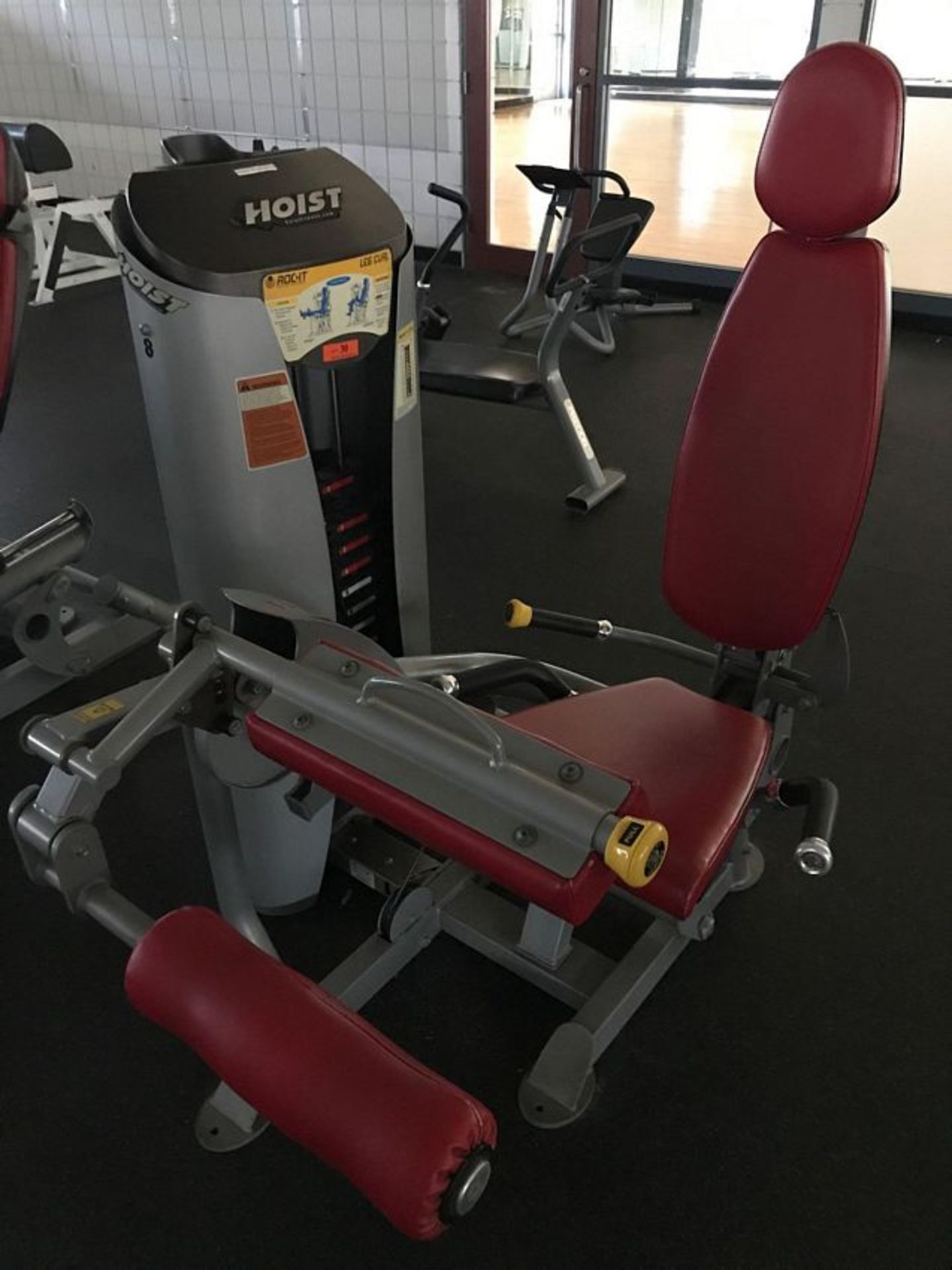 (THIS ITEM NO LONGER FOR INDIVIDUAL SALE) HOIST ROC-IT SELECTORIZED LEG CURL MACHINE