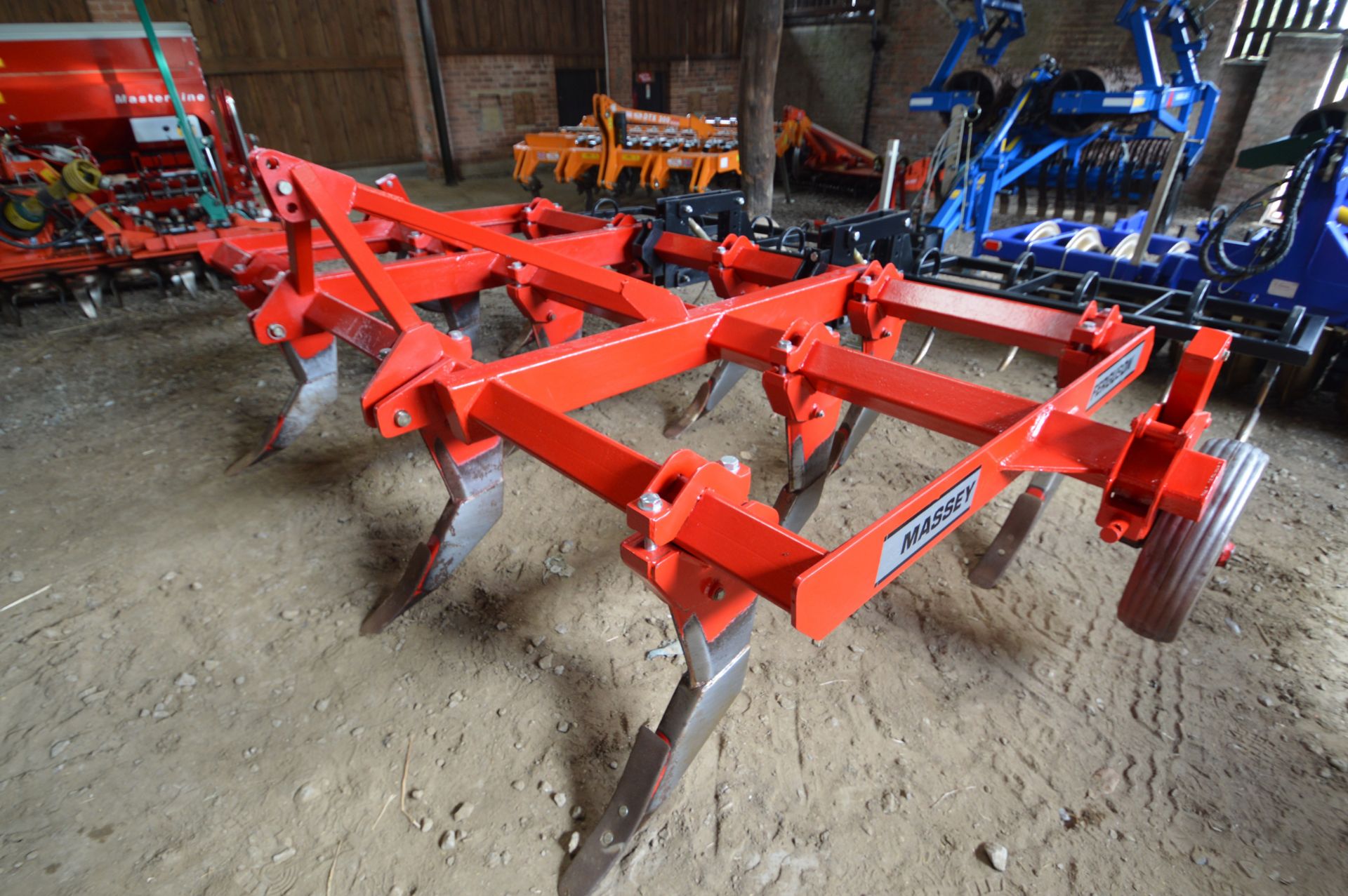 MF 3.7m Chisel Plough With Harrow