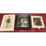 A VANITY FAIR SPY PRINT TITLED SHANDY, TOGETHER WITH A FRAMED PRINT MARKED FORREST 92', AND A