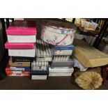 A QUANTITY OF BOXED LADIES SHOES AND ACCESSORIES, ETC