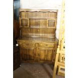 A MODERN OAK DRESSER