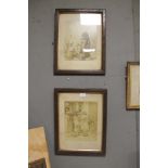 TWO FRAMED AND GLAZED ANTIQUE PHOTOGRAPHS OF MIDDLE EASTERN LADIES