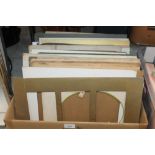 A BOX OF ASSORTED PICTURE MOUNTS