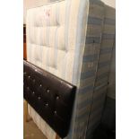 A DREAMLAND DOUBLE BED BASE MATTRESS AND HEADBOARD