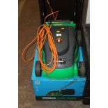 A POWERBASE ELECTRIC MOWER AND BOX