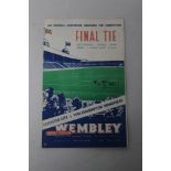 LEICESTER CITY V WOLVERHAMPTON WANDERERS FOOTBALL PROGRAMME - Final Tie Saturday April 30th 1949