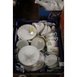 A TRAY OF CHINA TO INC ROYAL STEWART AND STANLEY