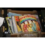 A BOX OF ASSORTED MAGAZINES AND EPHEMERA ETC. TO INCLUDE THE BEATLES