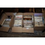 FOUR BOXES OF 7" SINGLES TO INCLUDE IGGY POP, KOOL & THE GANG, ROLLING STONES ETC