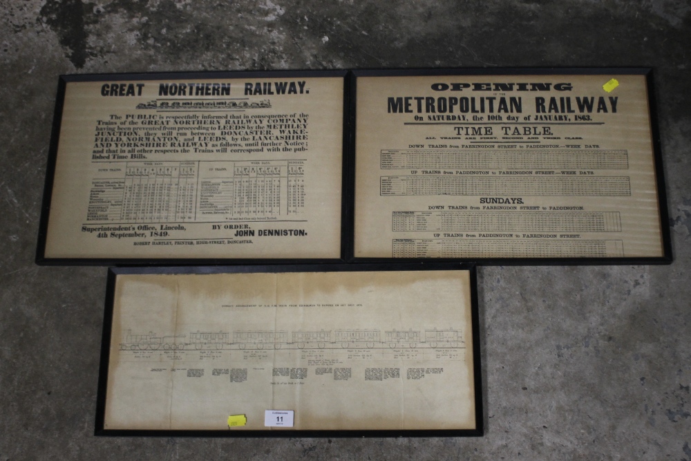 THREE FRAMED AND GLAZED RAILWAY INTEREST PICTURES