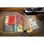 THREE LARGE BOXES OF MISCELLANEOUS BOOKS TO INCLUDE CHILDRENS EXAMPLES