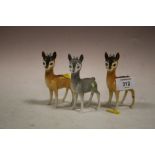 THREE BESWICK BABYCHAM FIGURES TO INCLUDE A GREY EXAMPLE