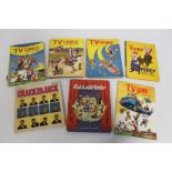 A SMALL COLLECTION OF CHILDREN'S TELEVISION RELATED ANNUALS AND BOOKS, to include 'Watch With Mothe