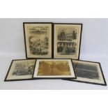 WOLVERHAMPTON INTEREST - A QUANTITY OF FRAMED PRINTS RELATING TO QUEEN VICTORIA'S VISIT, including