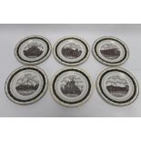 A SET OF CANTERBURY COLLECTION PLATES OF GORNAL WOOD CHURCHES, (Limited Edition 5/50)