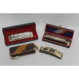 THREE HOHNER HARMONICAS to include cho-Luxe, Super Chromonica and Chromonica 270, all in original p