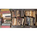 THREE BOXES OF ANTIQUARIAN BOOKS, mainly literature and book reference works