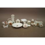 A COLLECTION OF CRESTED WARE