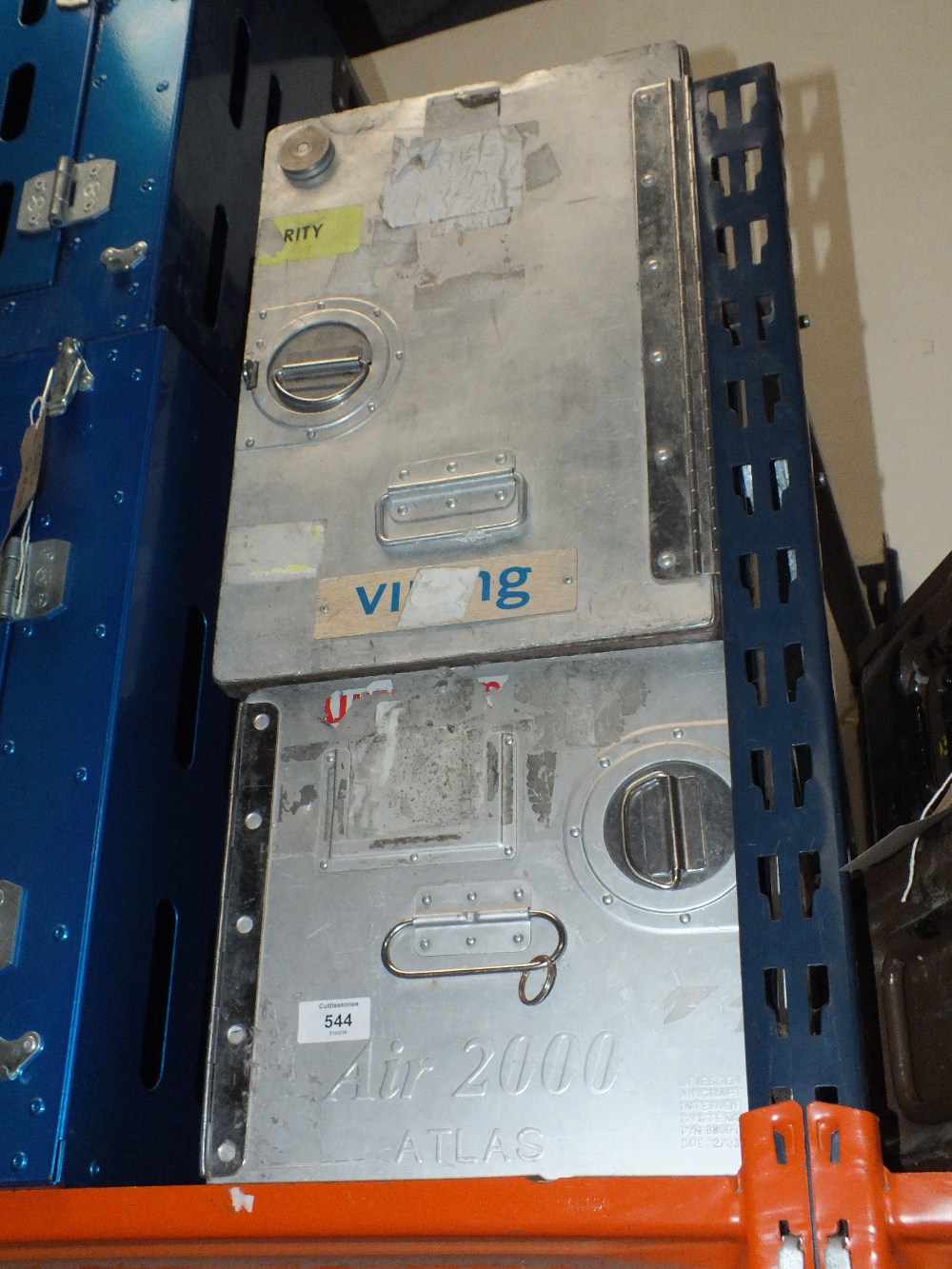 TWO METAL AIRLINE BOXES