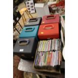 FIVE CASES OF 7" SINGLES TOGETHER WITH A SMALL BOX OF CDS (6)