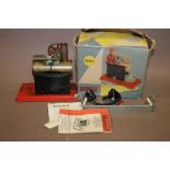 A BOXED VINTAGE MAMOD M.M.2 STATIONARY STEAM ENGINE