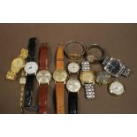 A BAG OF ASSORTED WRIST WATCHES TO INCLUDE ROTARY EXAMPLES