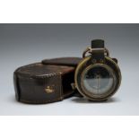 A CASED WWI COMPASS BY REYNOLDS & BRANSON OF LEEDS, 5.5 cm