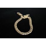 A HALLMARKED 9 CARAT GOLD BRACELET, approx weight 10.6g