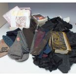 A COLLECTION OF LADIES AND GENTS VINTAGE LINGERIE AND HOSIERY ETC., various styles and periods,