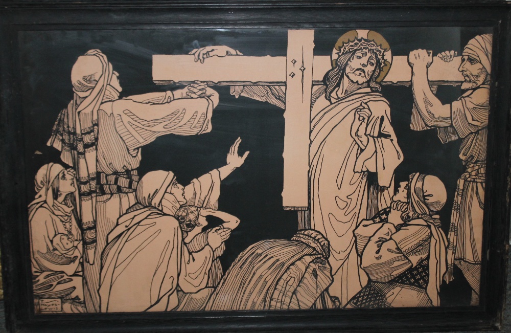 THOMAS NOYES LEWIS (d.1852). Thirteen stations of the cross, mostly signed in plate in various - Image 5 of 14