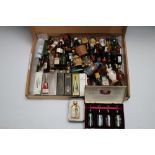 A SELECTION OF OVER 50 MINIATURES TO INCLUDE WHISKY AND COGNAC EXAMPLES