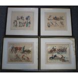 HENRY ALKEN - A SET OF TWO 'SYMPTOMS' AND TWO 'SONGS' PRINTS, published by Thos. McLean: