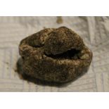 TWO PIECES OF AMBERGRIS, one approximately 4 cm x 2.75 cm and weighing approximately 5.5 g, the