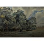 GEORGE JACKSON (XXI). Country landscape with trees, signed lower right and dated 1946,
