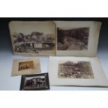 FIVE VINTAGE TOPOGRAPHICAL PHOTOGRAPHS, three from the Sydney & Melbourne Art Studio Company,