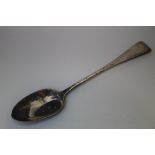 A HALLMARKED SILVER BASTING SPOON BY CHARLES BOYTON II - LONDON 1893, L 30 cm