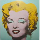 AFTER ANDY WARHOL (1928 - 1987). A study of Marilyn Monroe, coloured print on paper, framed and