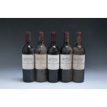 5 BOTTLES OF CHATEAU BEAUREGARD LAGUPEAU GRAVES 1996