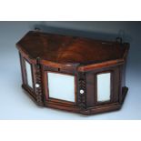 A VICTORIAN NOVELTY LIDDED CASKET IN THE FORM OF SIDEBOARD, with hinged lid - missing interior,